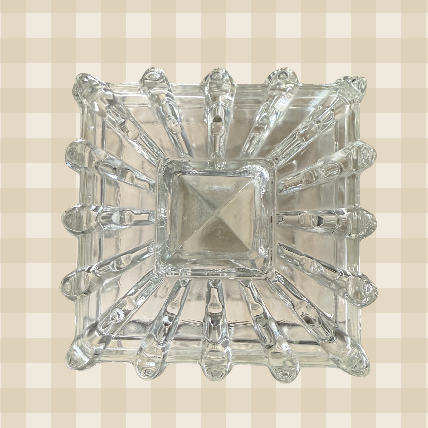 EAPG US Glass Co. Broken Column Cake Dish