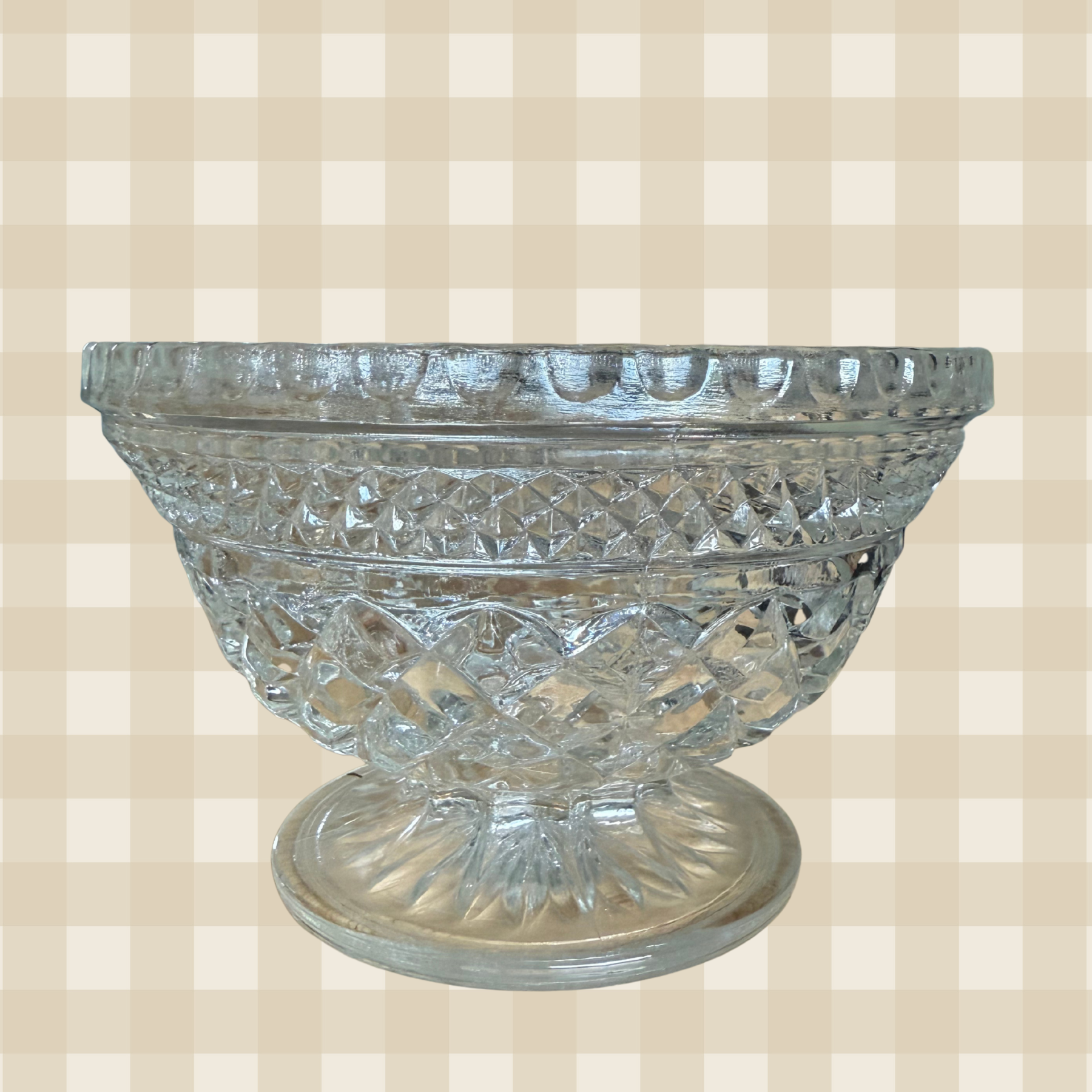 Vintage Anchor Hocking Wexford Lidded Bowl