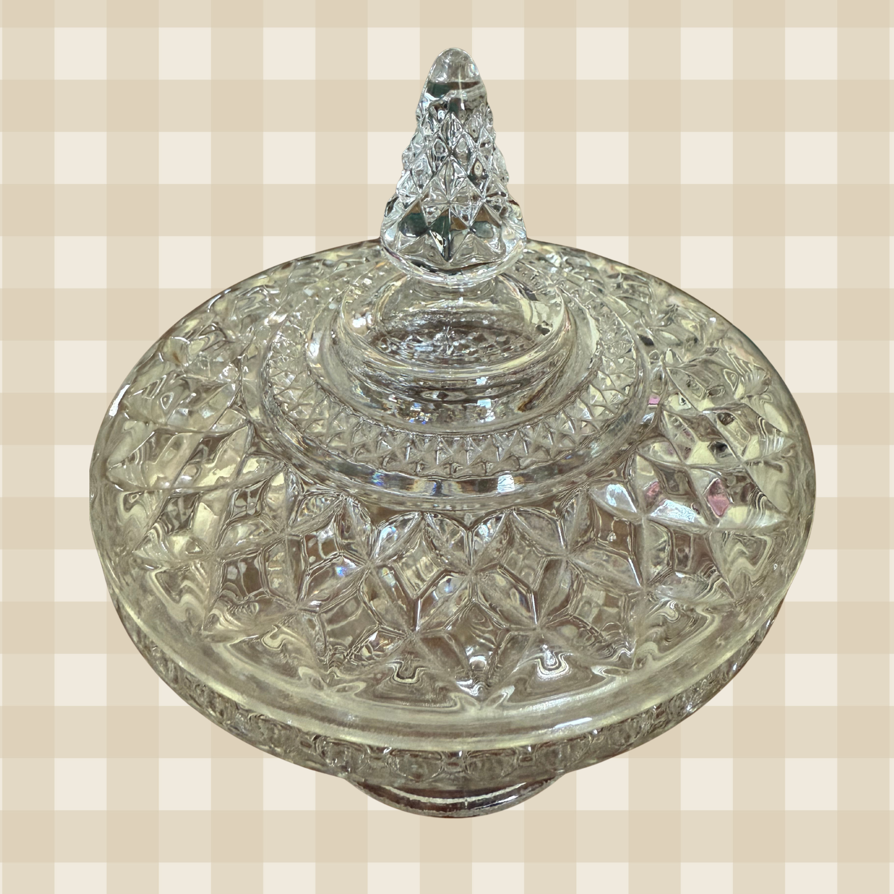 Vintage Anchor Hocking Wexford Lidded Bowl