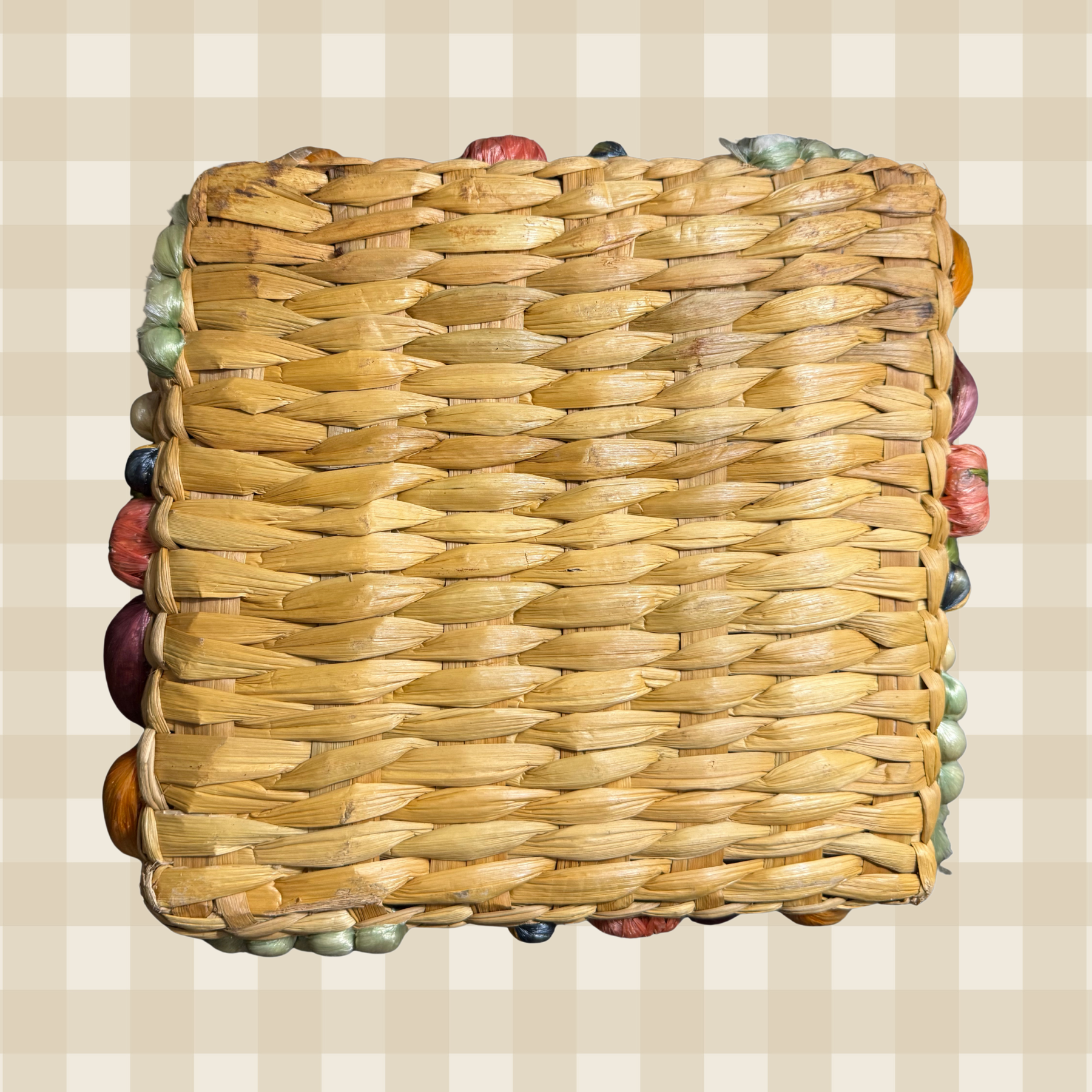 Medium Casserole Fruit & Veggies Serving Wicker Basket