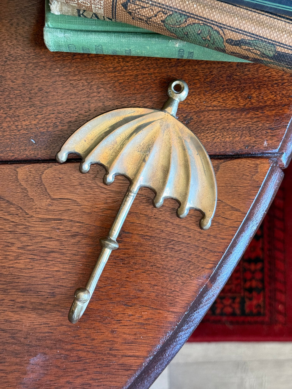 Vintage Brass Umbrella Wall Hook