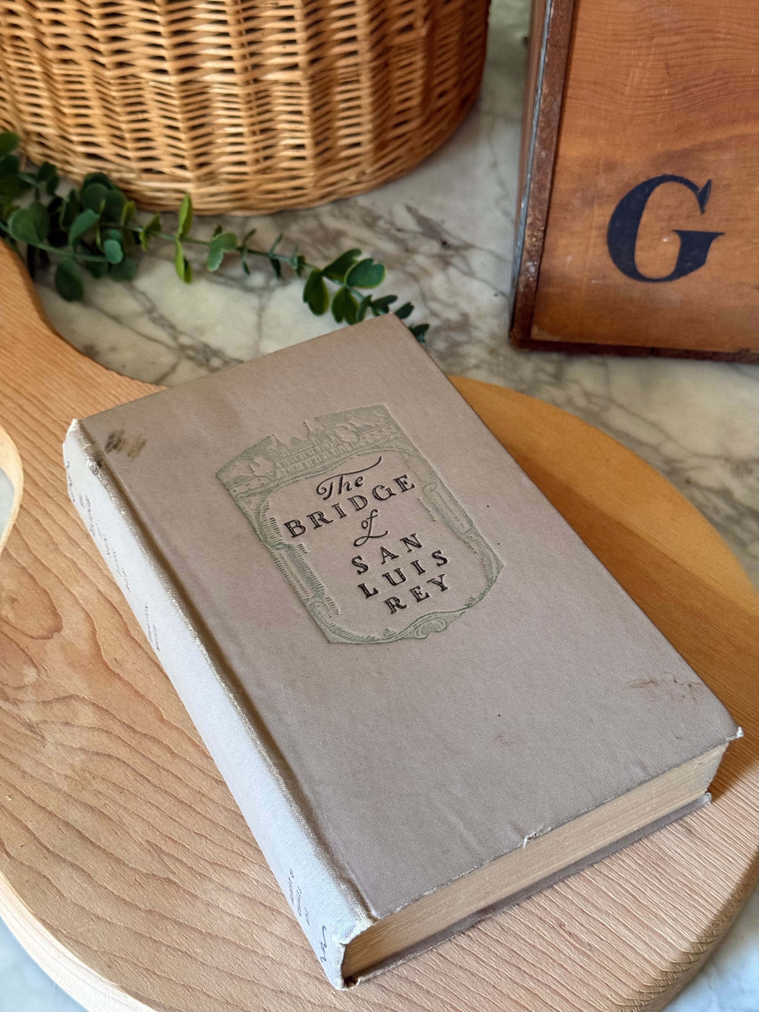 Vintage 1927 The Bridge of San Luis Rey Book