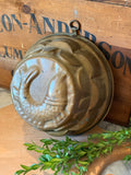 Vintage European Circular Copper Fish Mold