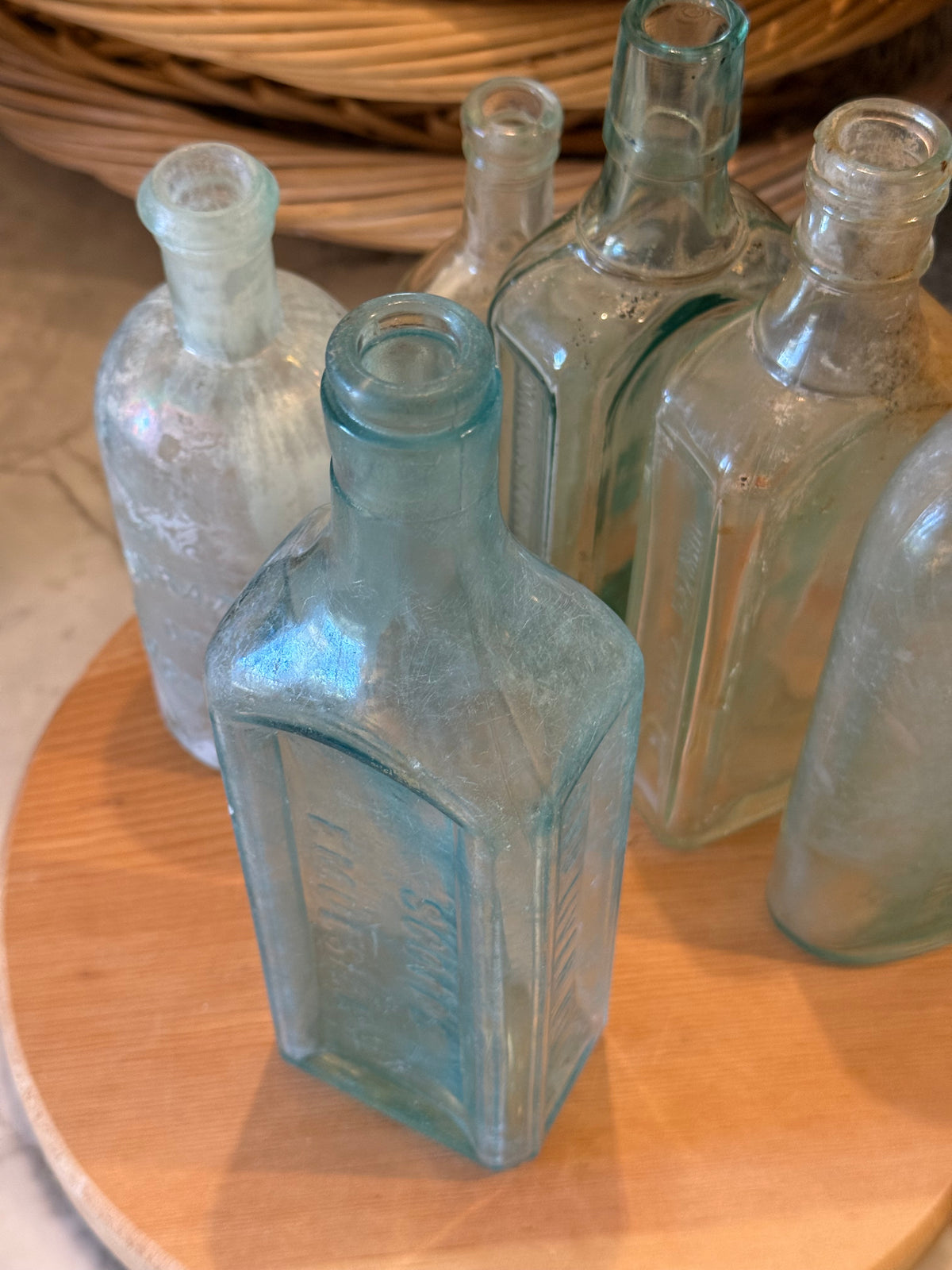 Antique Scott's Emulsion Aqua Apothecary Bottle