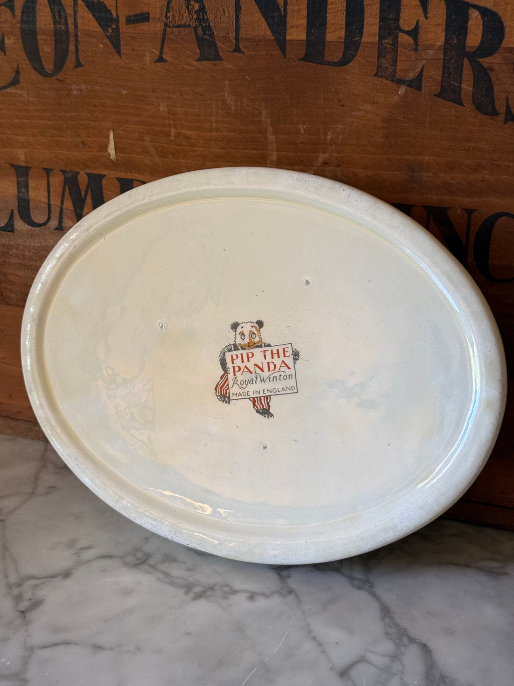 Vintage Royal Winton "Pip the Panda" Child's Bowl