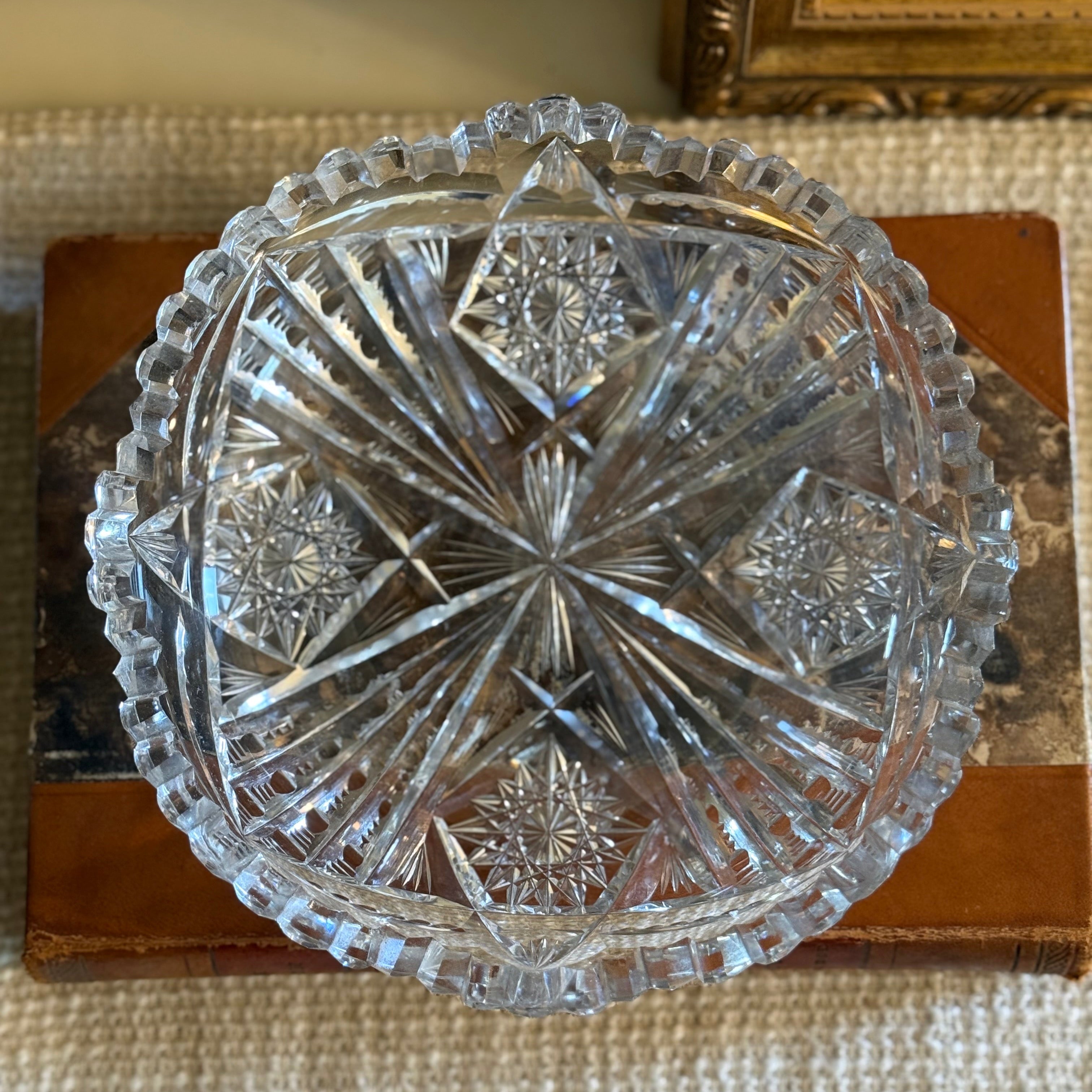 Vintage American Brilliant Cut Crystal Dish