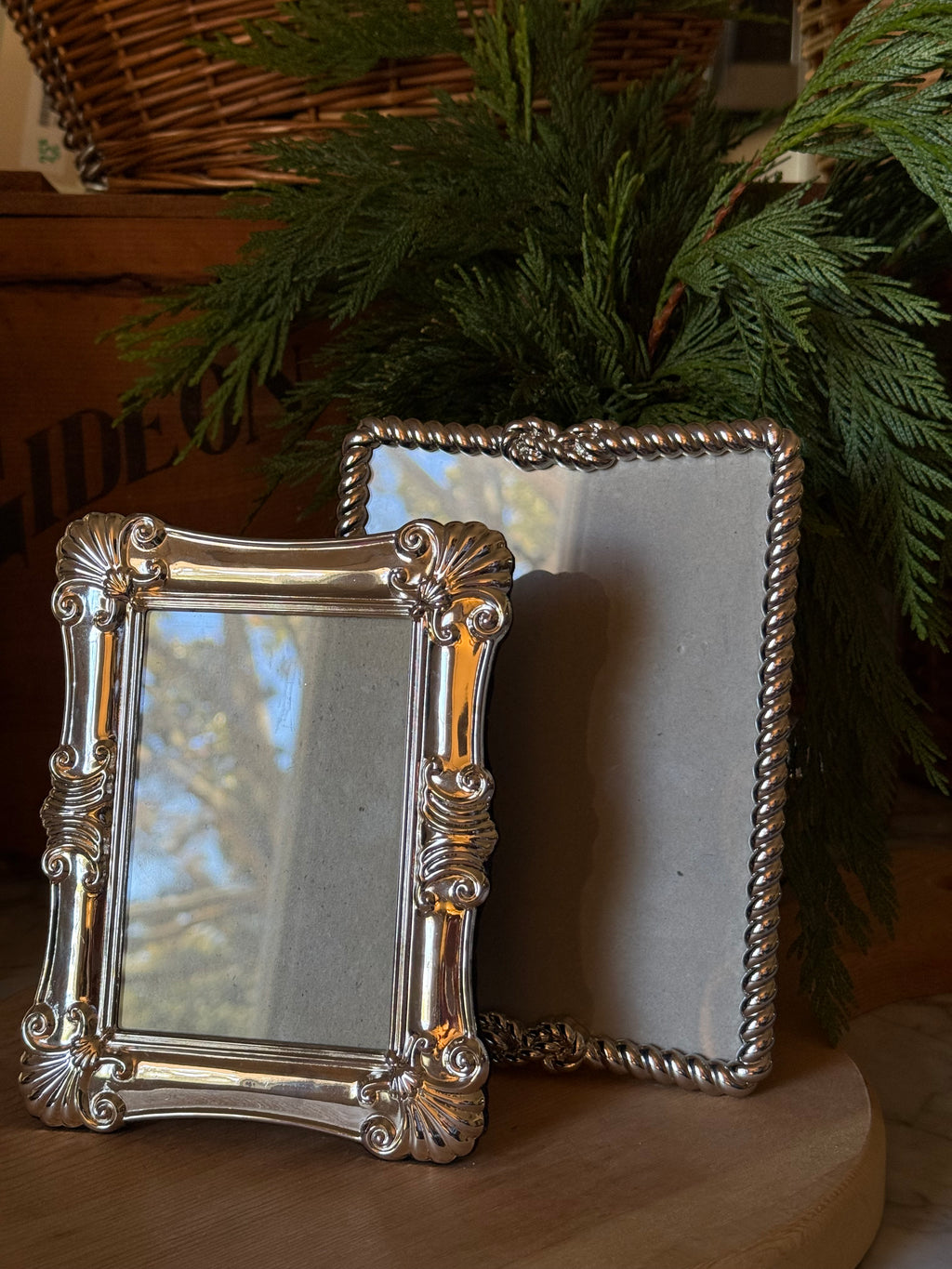Petite Roped Silver Picture Frame