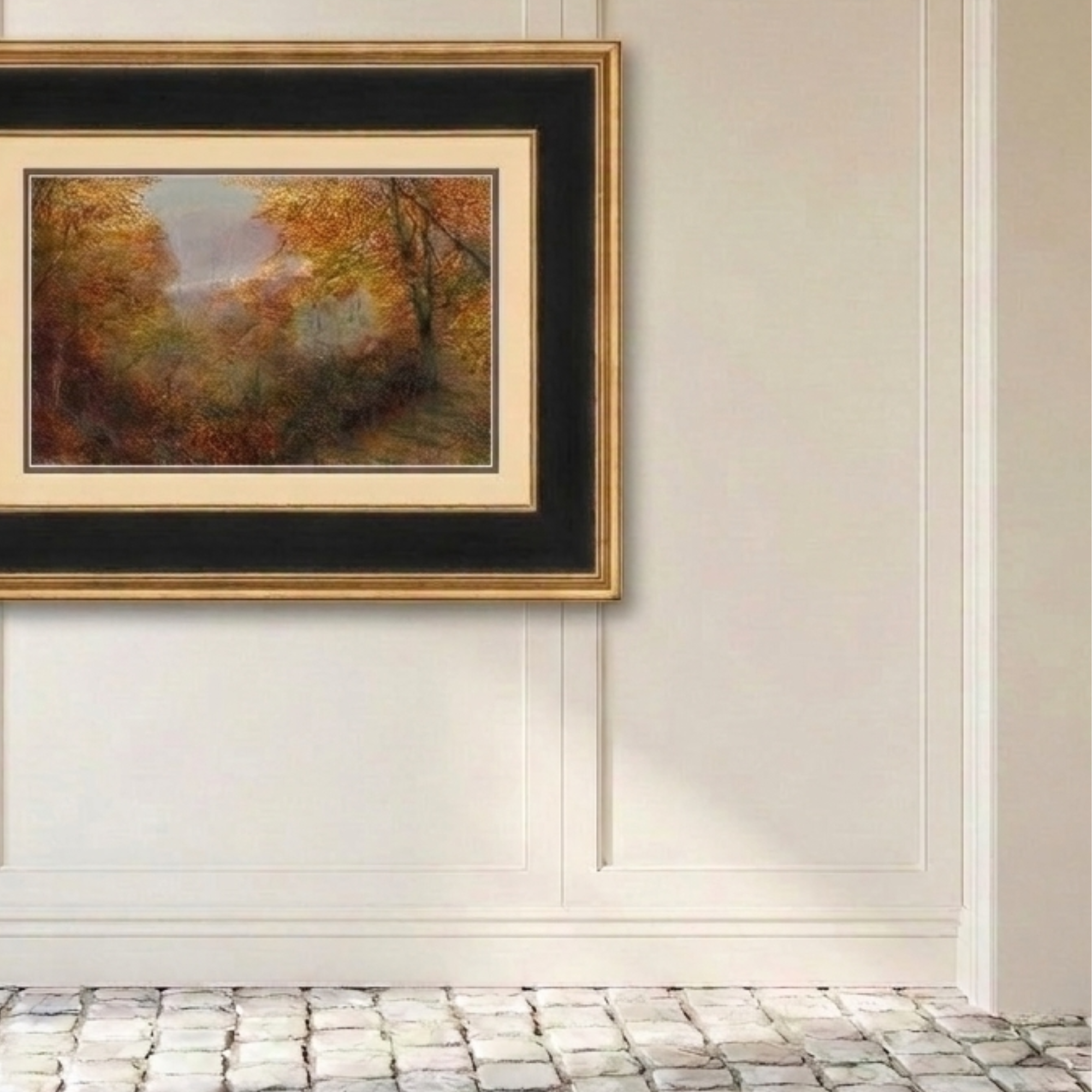 Autumn No. 02 - John Atkinson Grimshaw 16" x 11" Framed Landscape Art Print