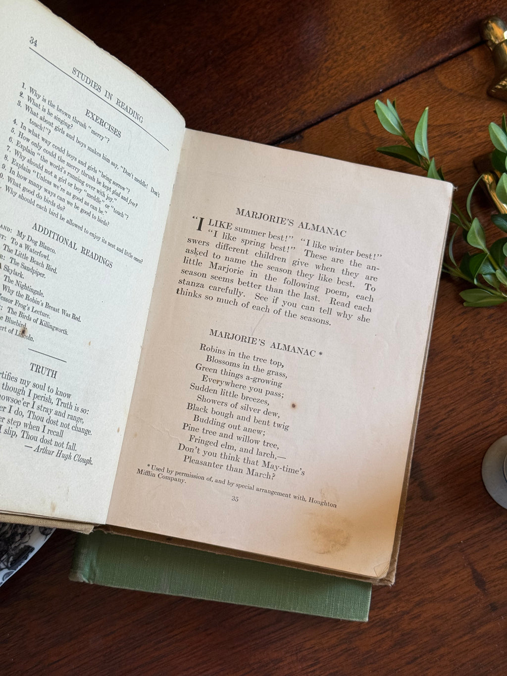 Kansas 1925 Fourth Reader Book