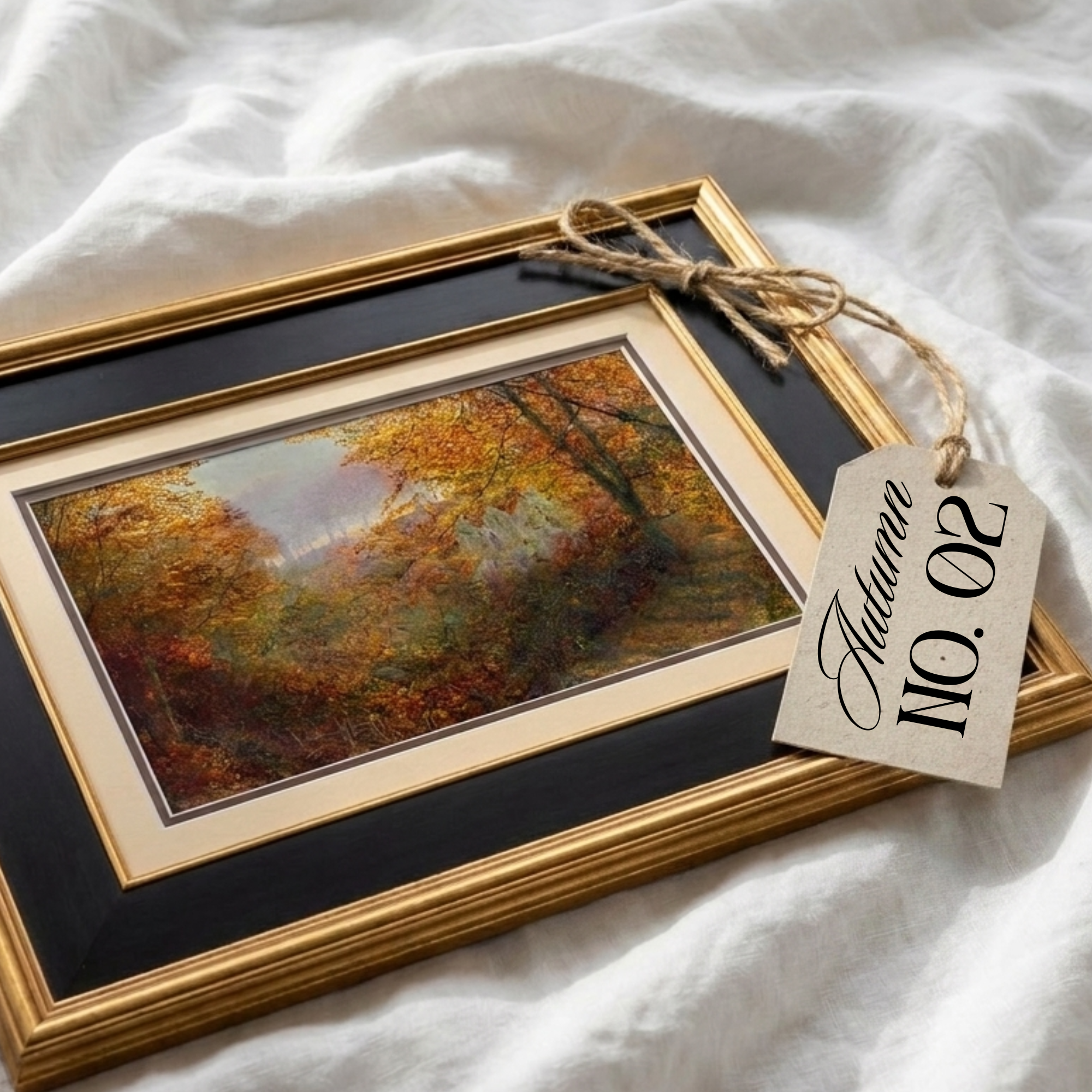 Autumn No. 02 - John Atkinson Grimshaw 16" x 11" Framed Landscape Art Print