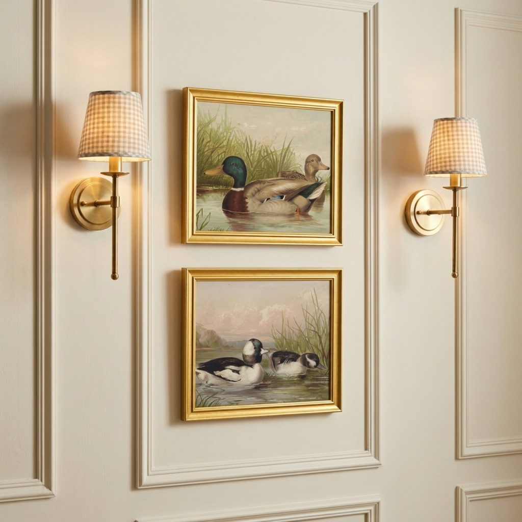 The Waterfowl No. 02 - Archival 8 x 10" Framed Bufflehead Ducks Fine Art Print