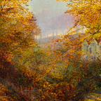 Autumn No. 02 - John Atkinson Grimshaw 16" x 11" Framed Landscape Art Print