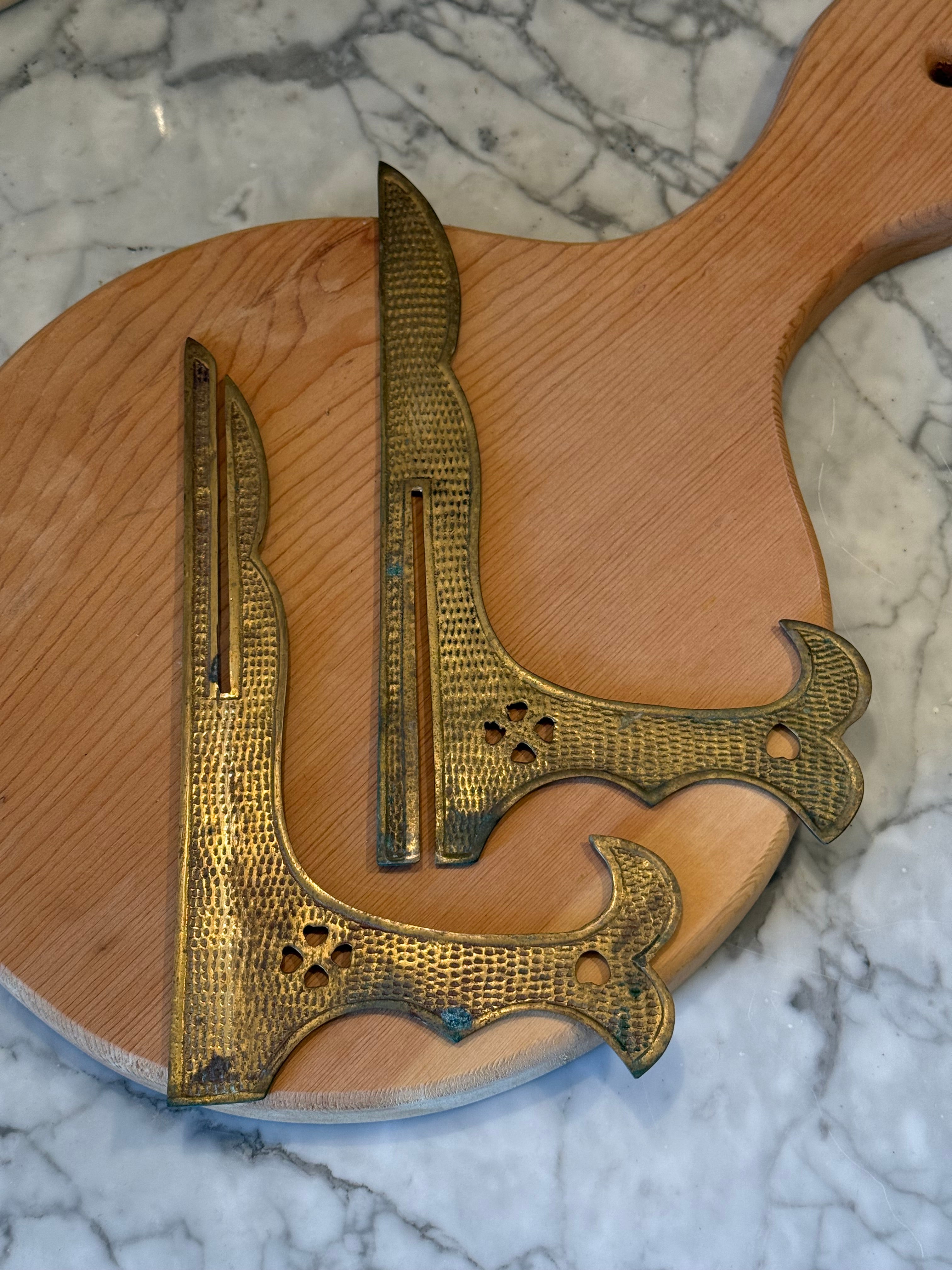Ornate Collapsible Brass Display Stand