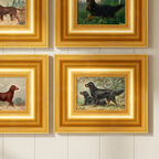 The File Dog No. 07 - 5x7 Framed Fine Art Gordon Setters Hunting Portrait