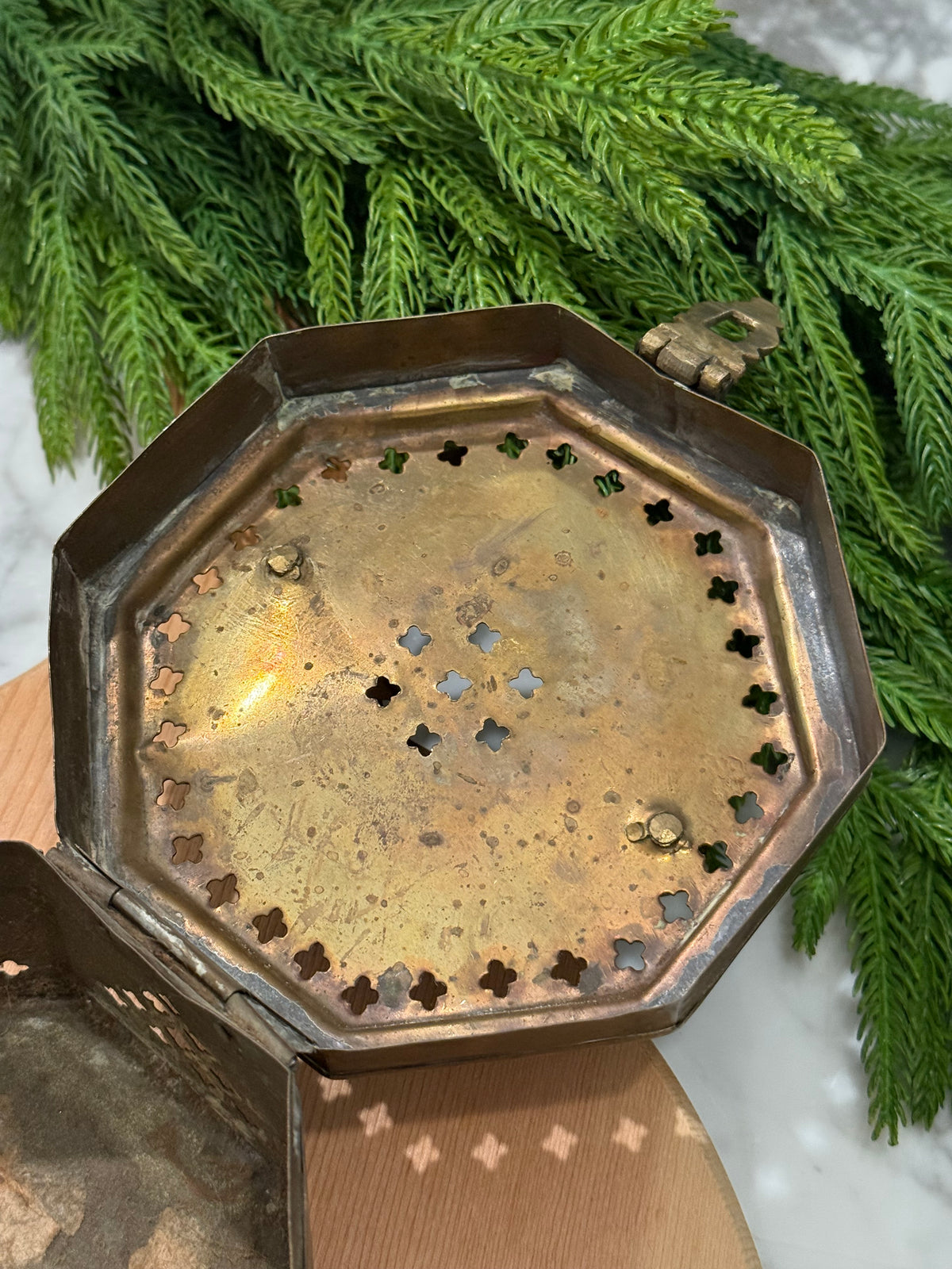 XL Brass Cricket Trinket Box