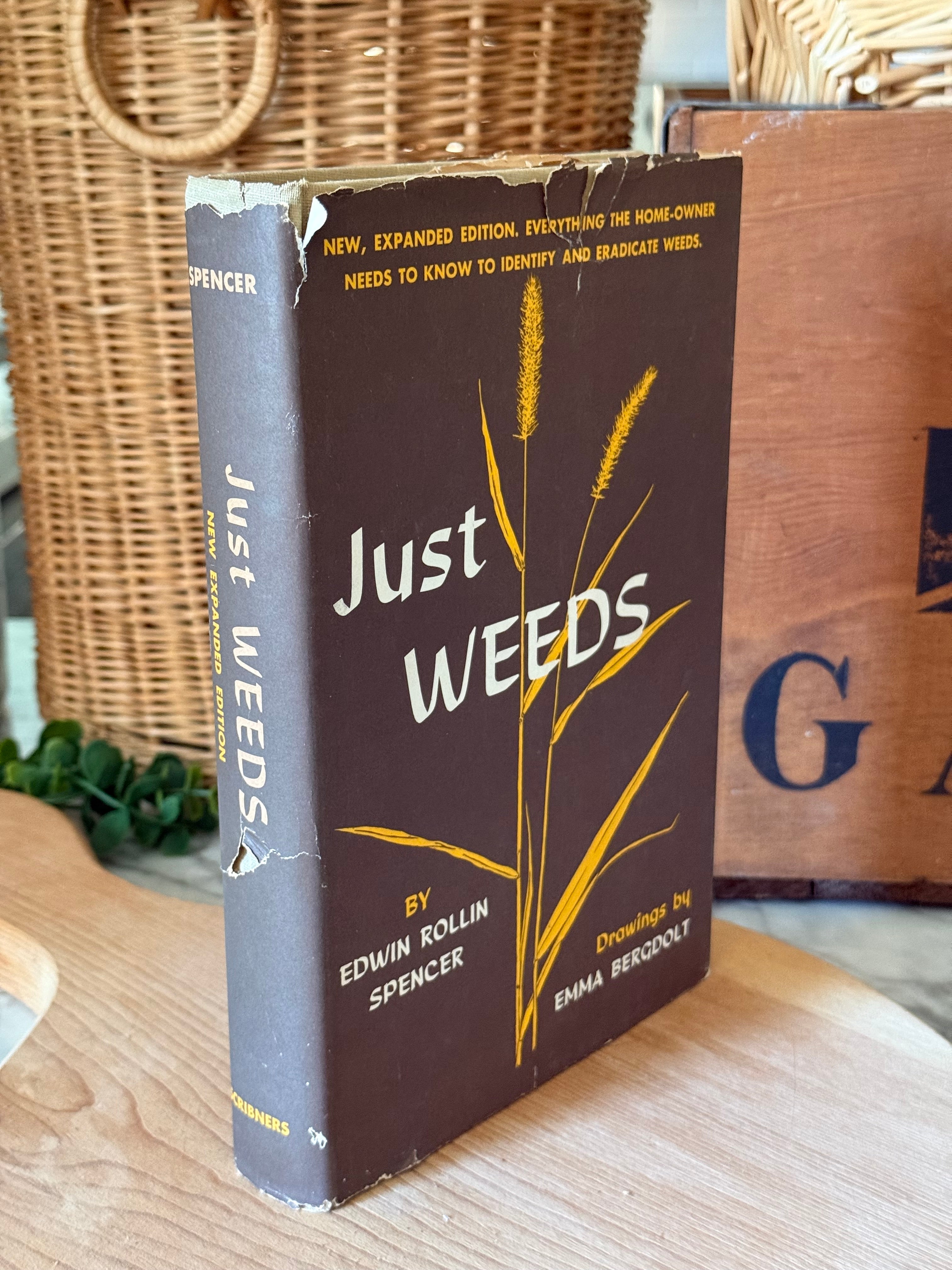 Vintage Just Weeds Botanical Book