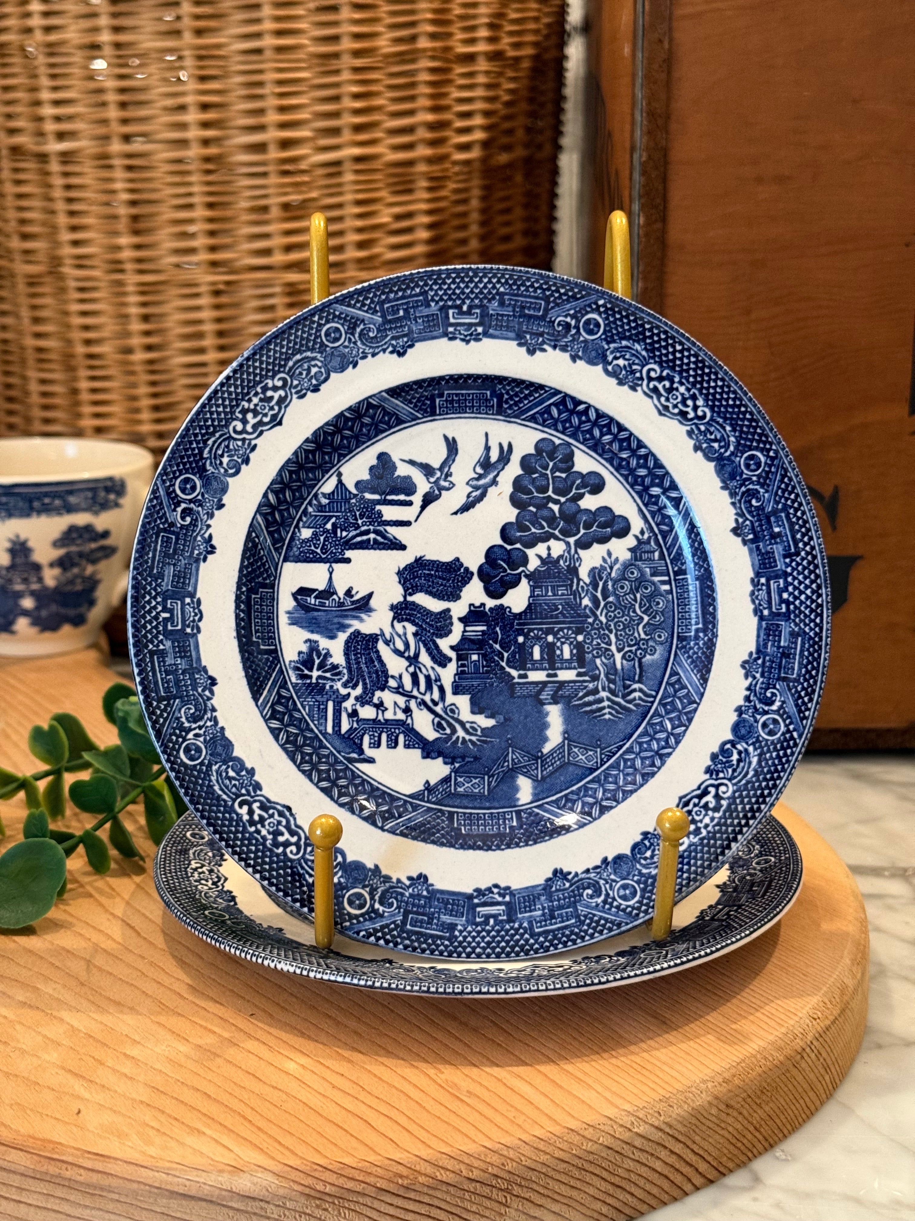 Vintage Blue Willow Bread Plate