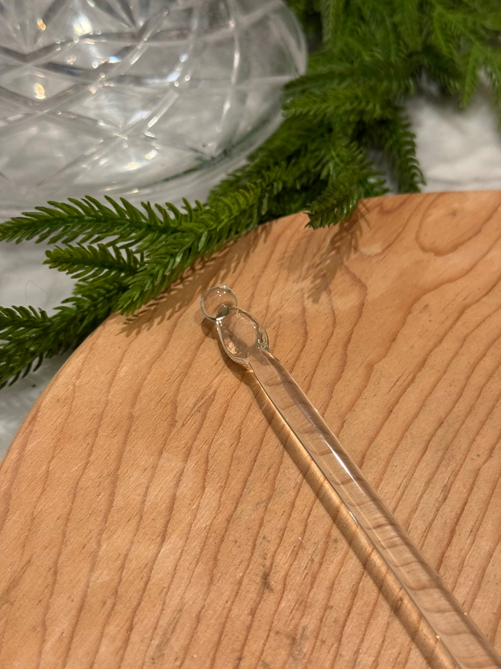 Mid-Century Danish Glass Swizzle Stick