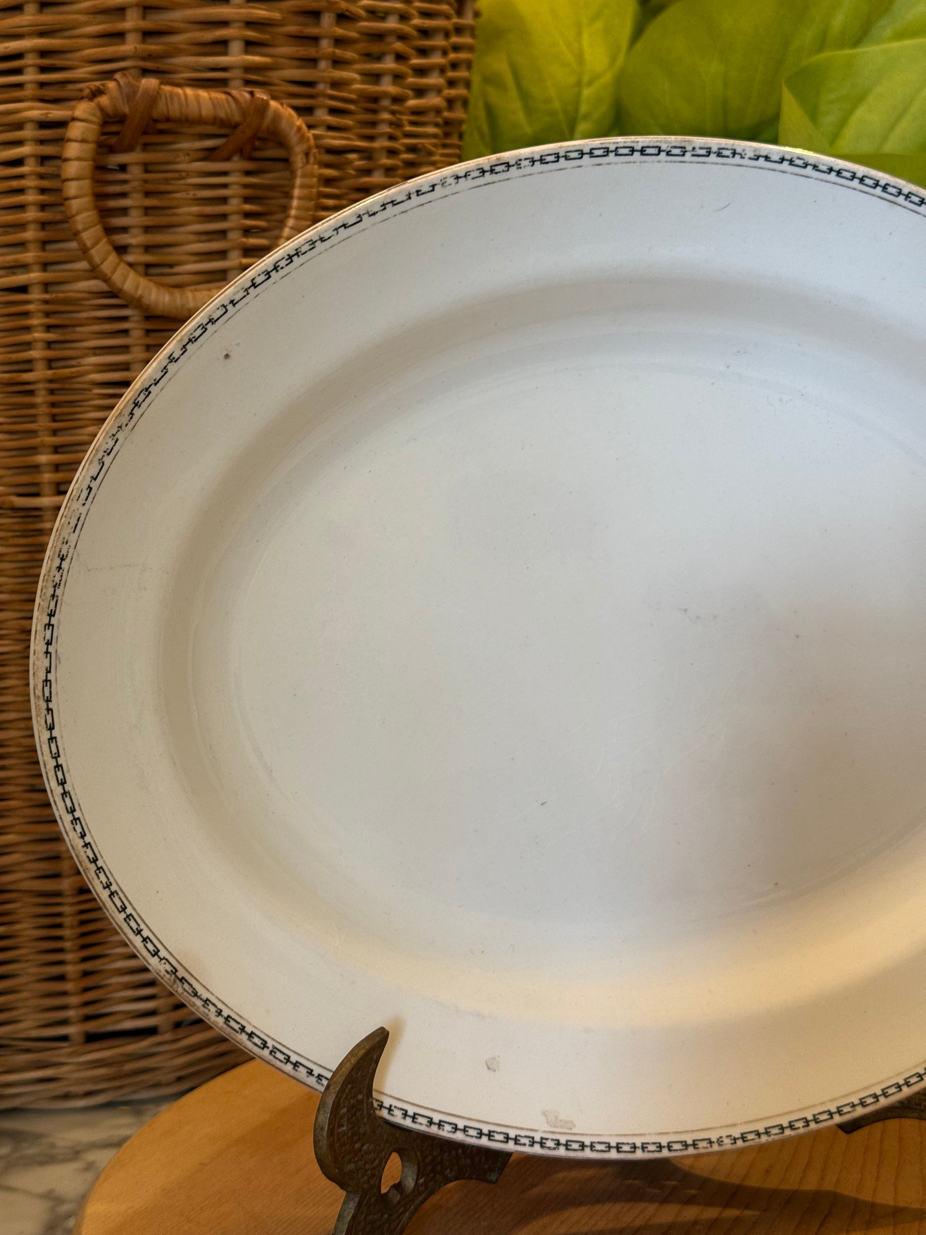 Antique Alfred Meakin Staffordshire Oval Platter