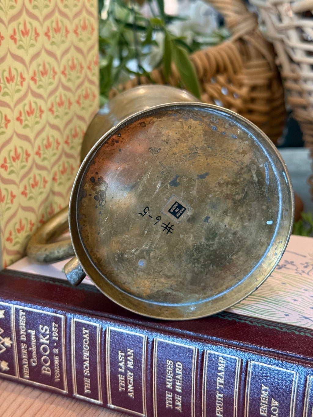 Vintage Solid Brass Mug - Made in India