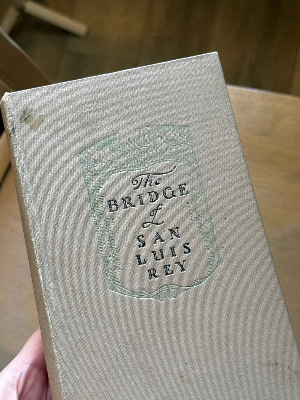 Vintage 1927 The Bridge of San Luis Rey Book