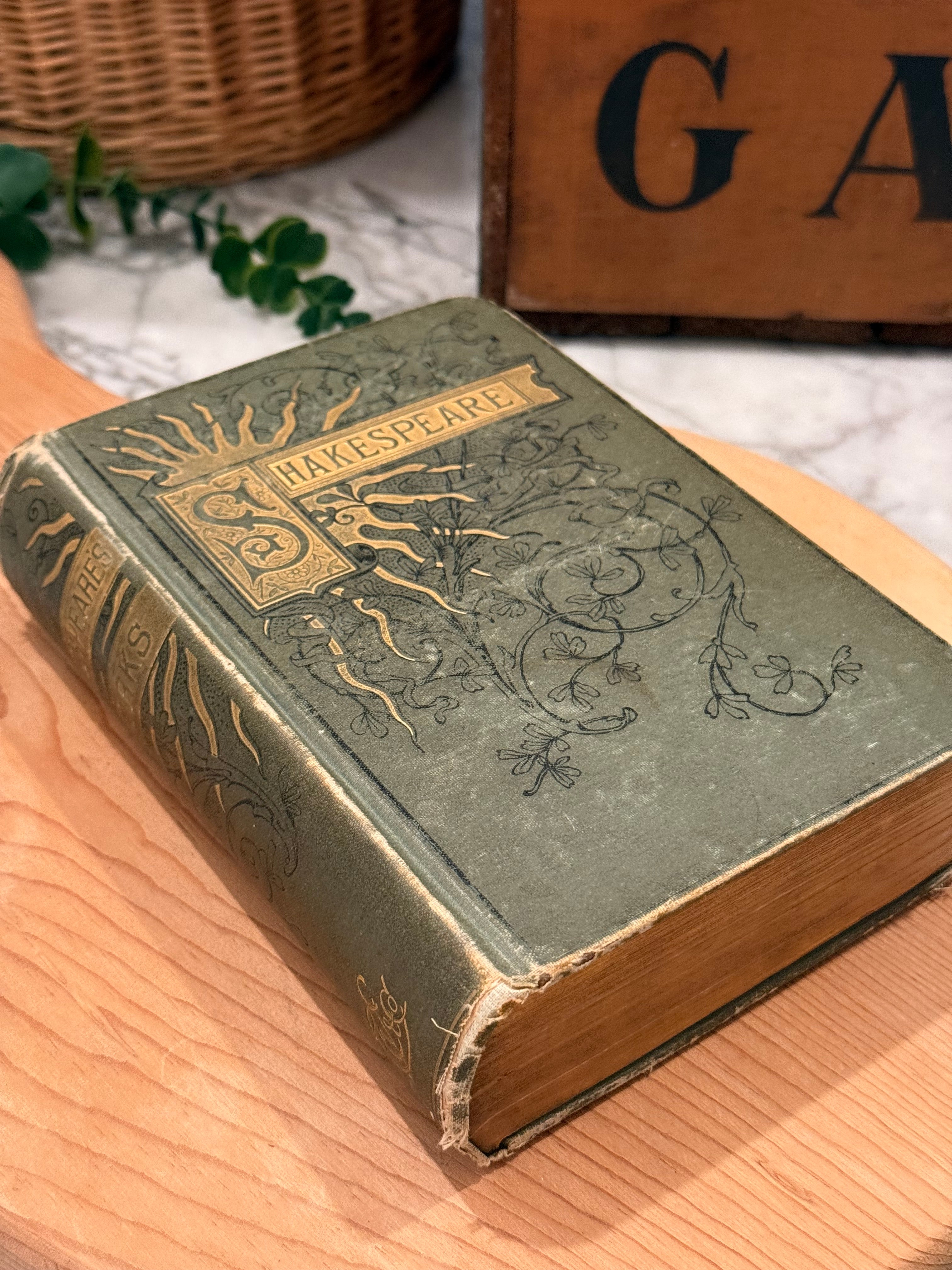Antique 1880s Illustrated Shakespeare Volume