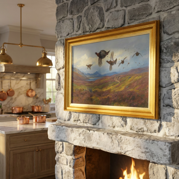 The Waterfowl No. 03 - Archival 36" x 20" Framed Red Grouse Archibald Thorburn Art Print