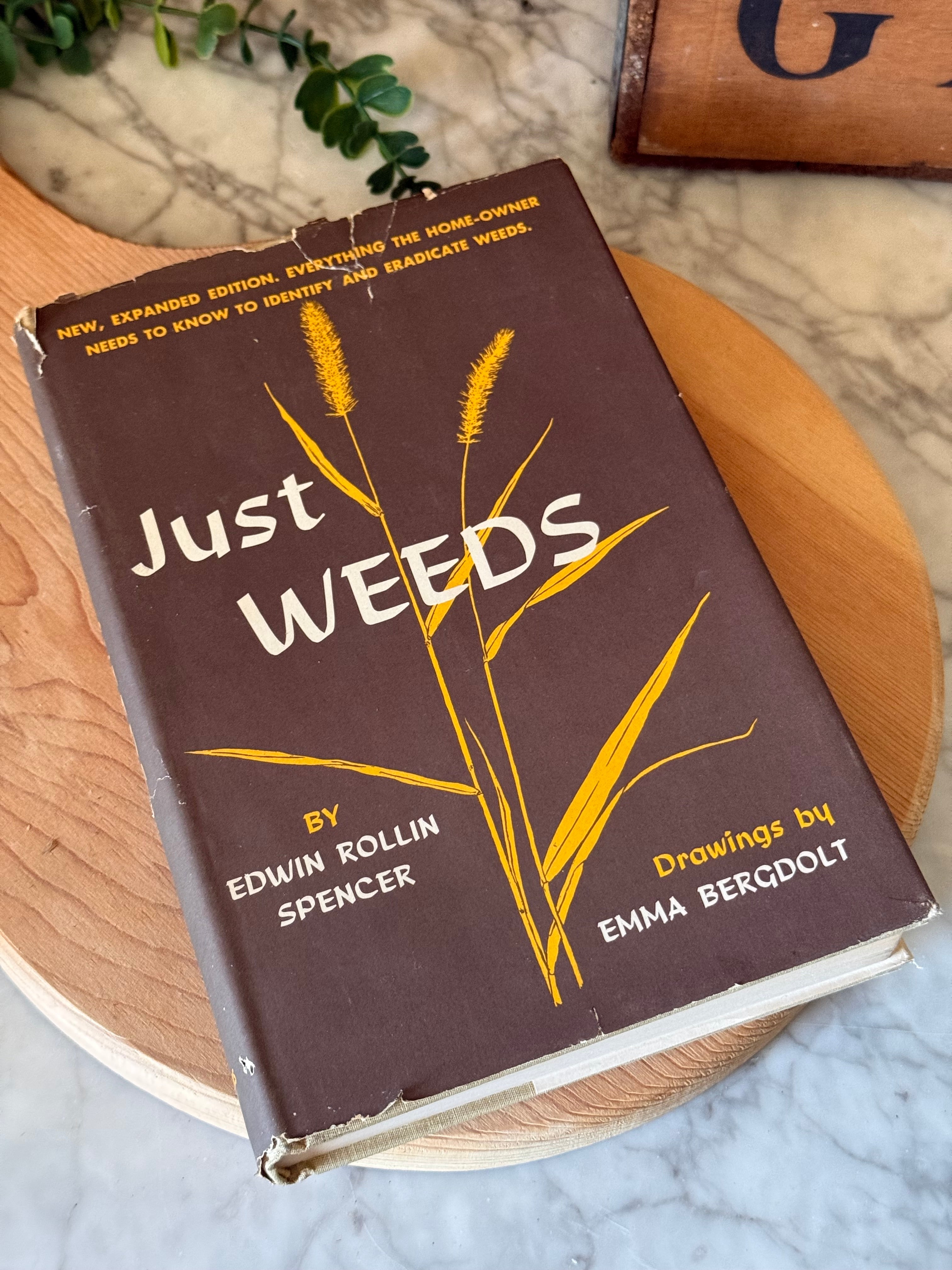 Vintage Just Weeds Botanical Book