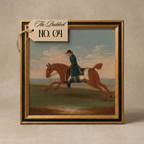 The Paddock No. 04 - 10x10" Framed English Racehorse Equestrian Portrait