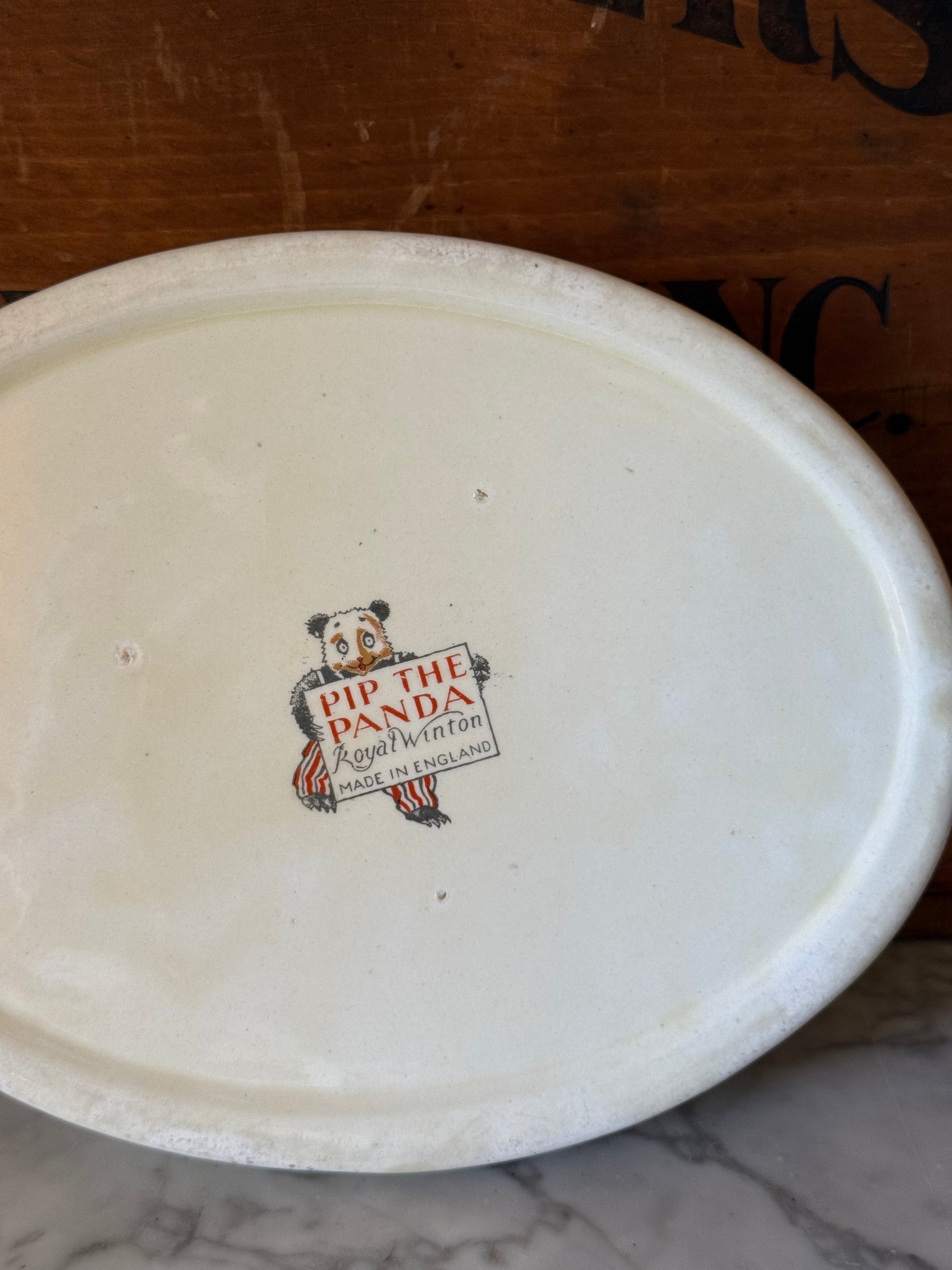 Vintage Royal Winton "Pip the Panda" Child's Bowl