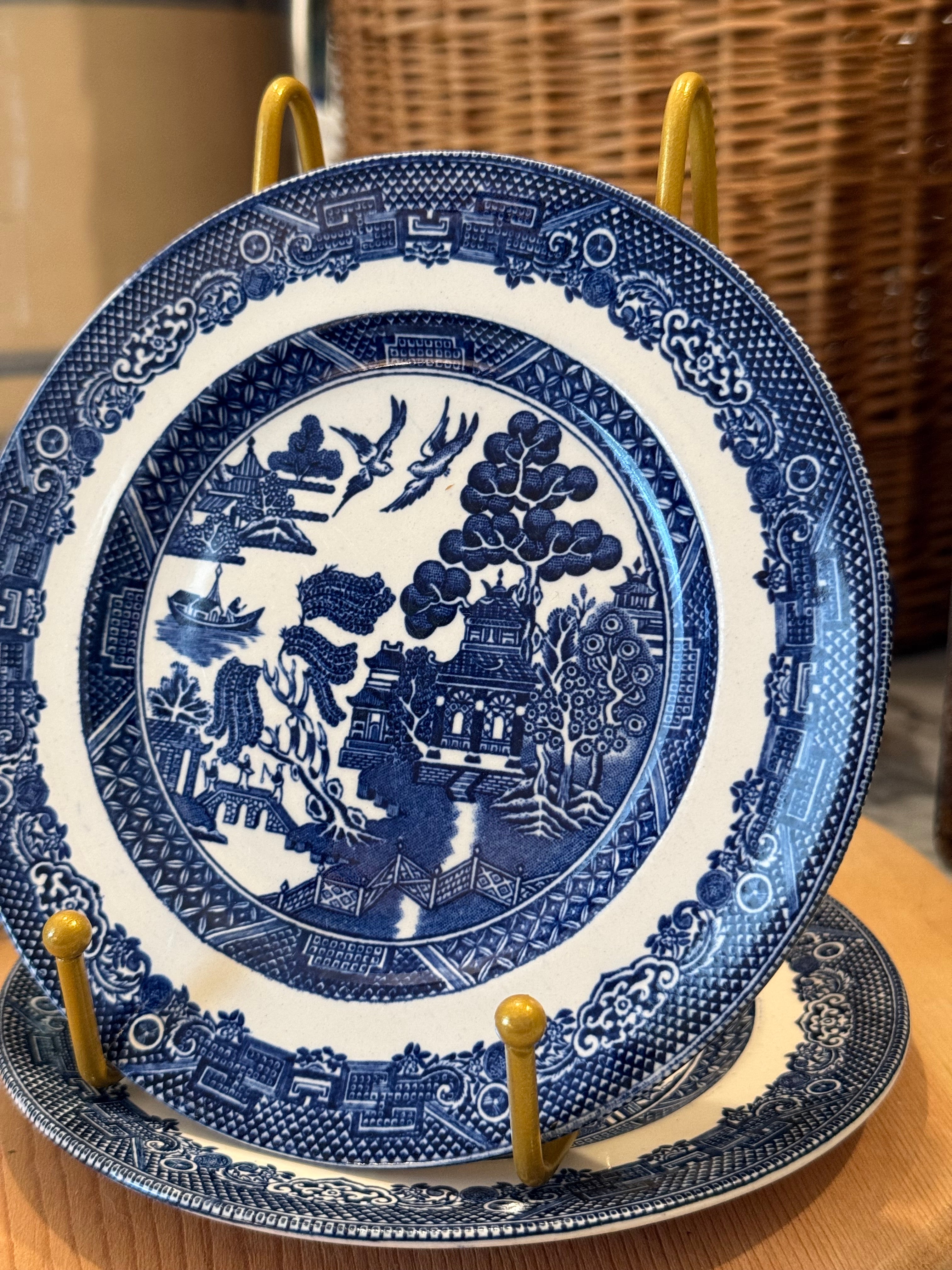 Vintage Blue Willow Bread Plate