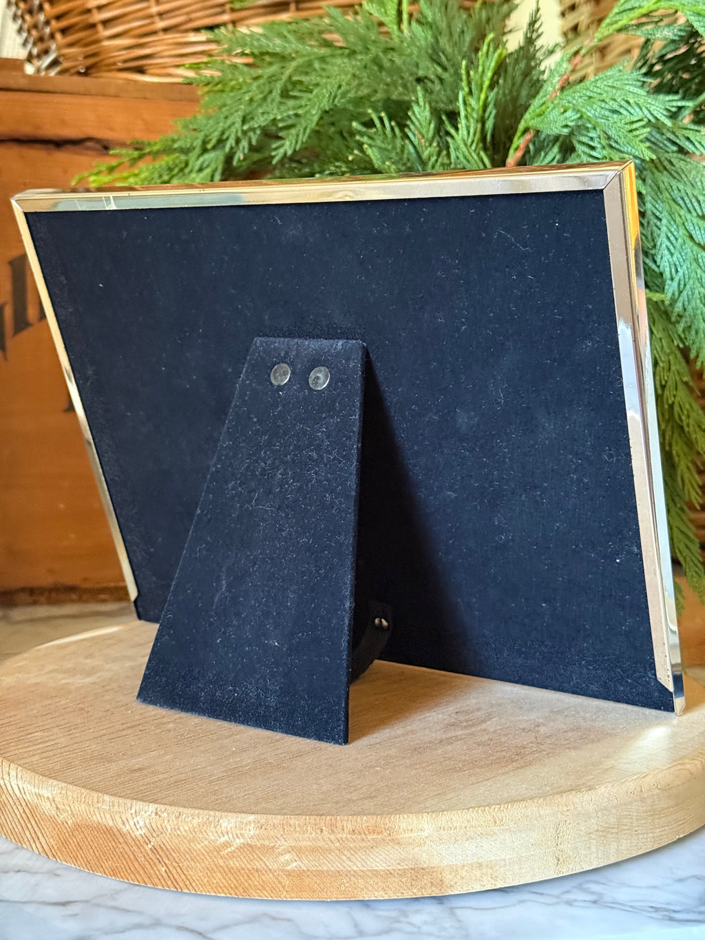 Slim Beaded Silver Picture Frame
