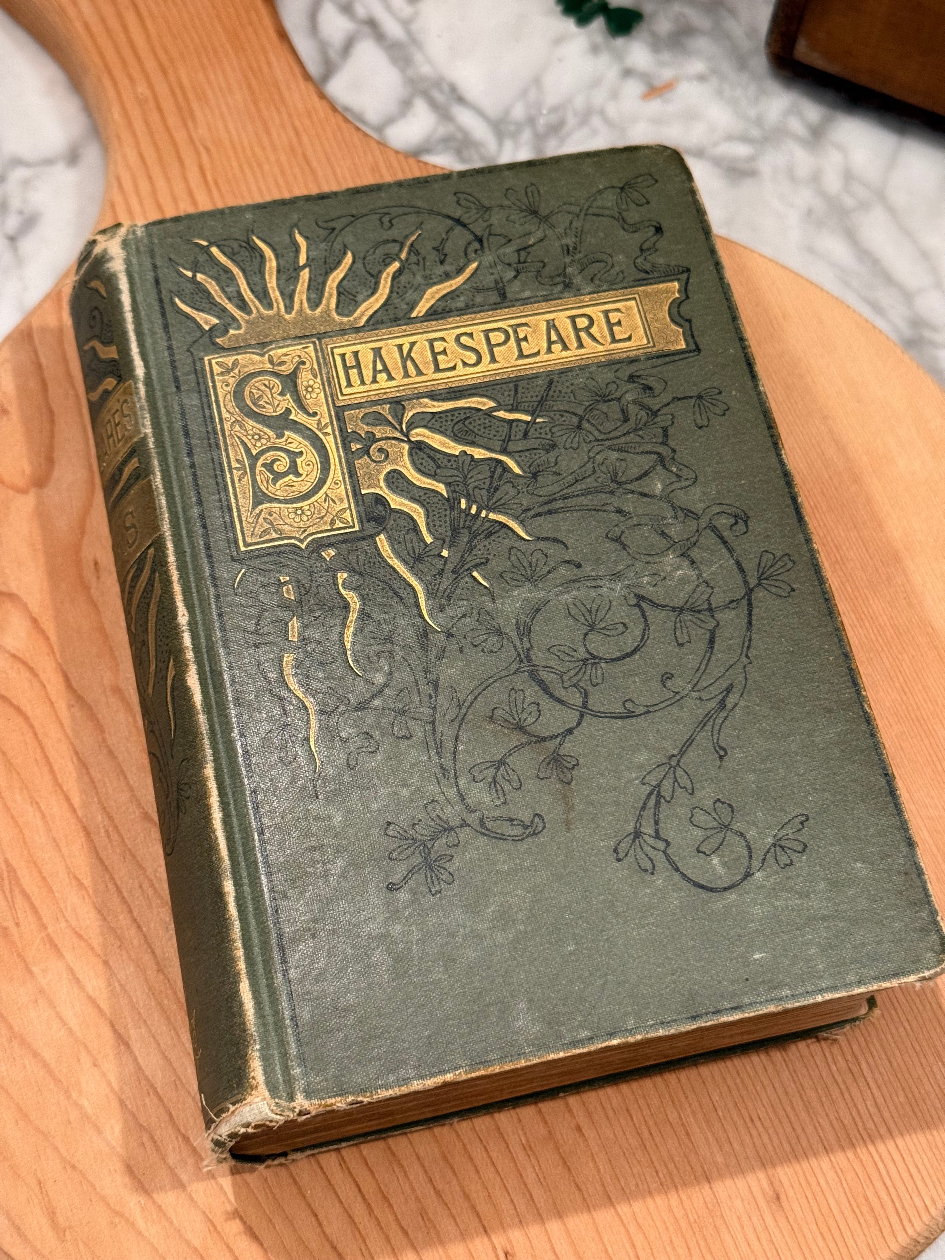 Antique 1880s Illustrated Shakespeare Volume