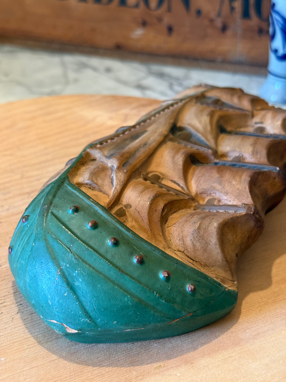 Vintage Ceramic Clipper Ship Wall Pocket