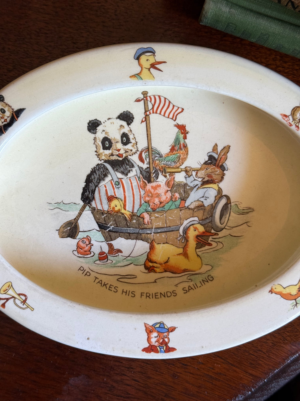 Vintage Royal Winton "Pip the Panda" Child's Bowl