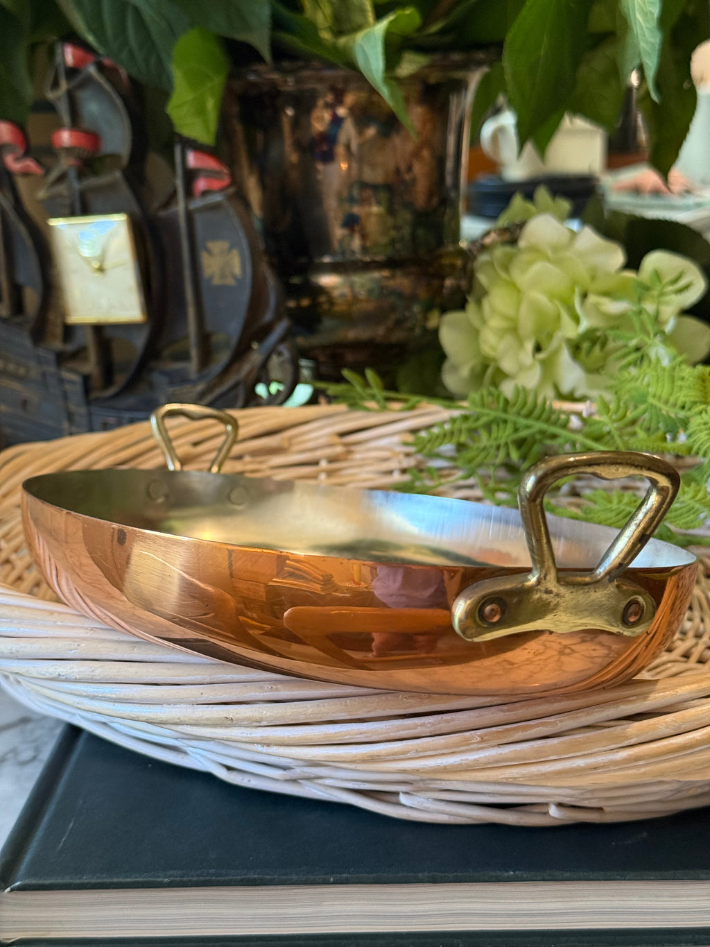 Vintage B&M Douro Copper Oval Au Gratin Pan