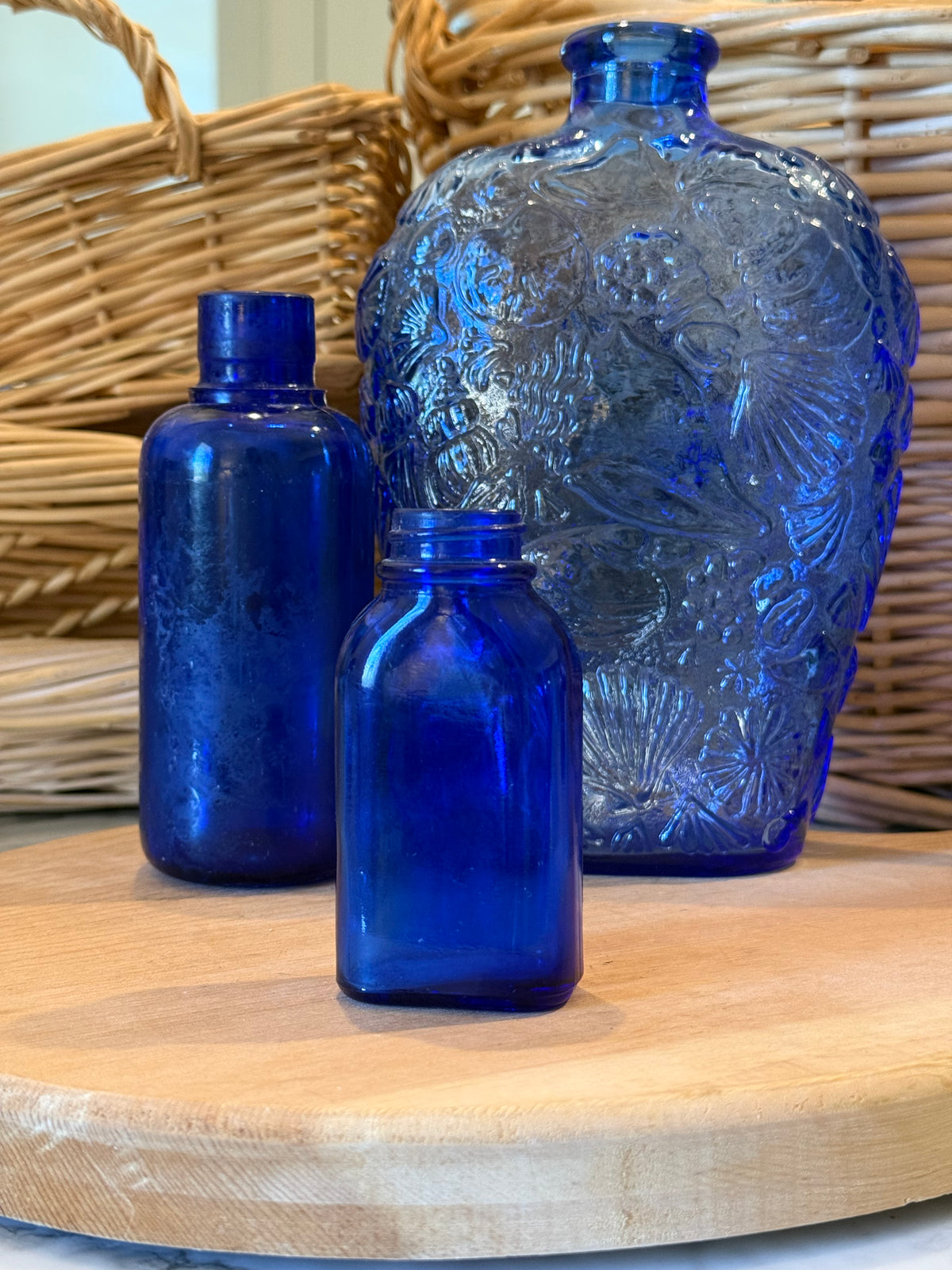 Petite Cobalt Blue Phillips Milk of Magnesia Bottle