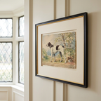 The Field Dog No. 02 - Archival Deckled Edge Framed Hunting Dog Print