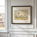 The Field Dog No. 03 - Archival Deckled Edge Framed Sporting Dog Print