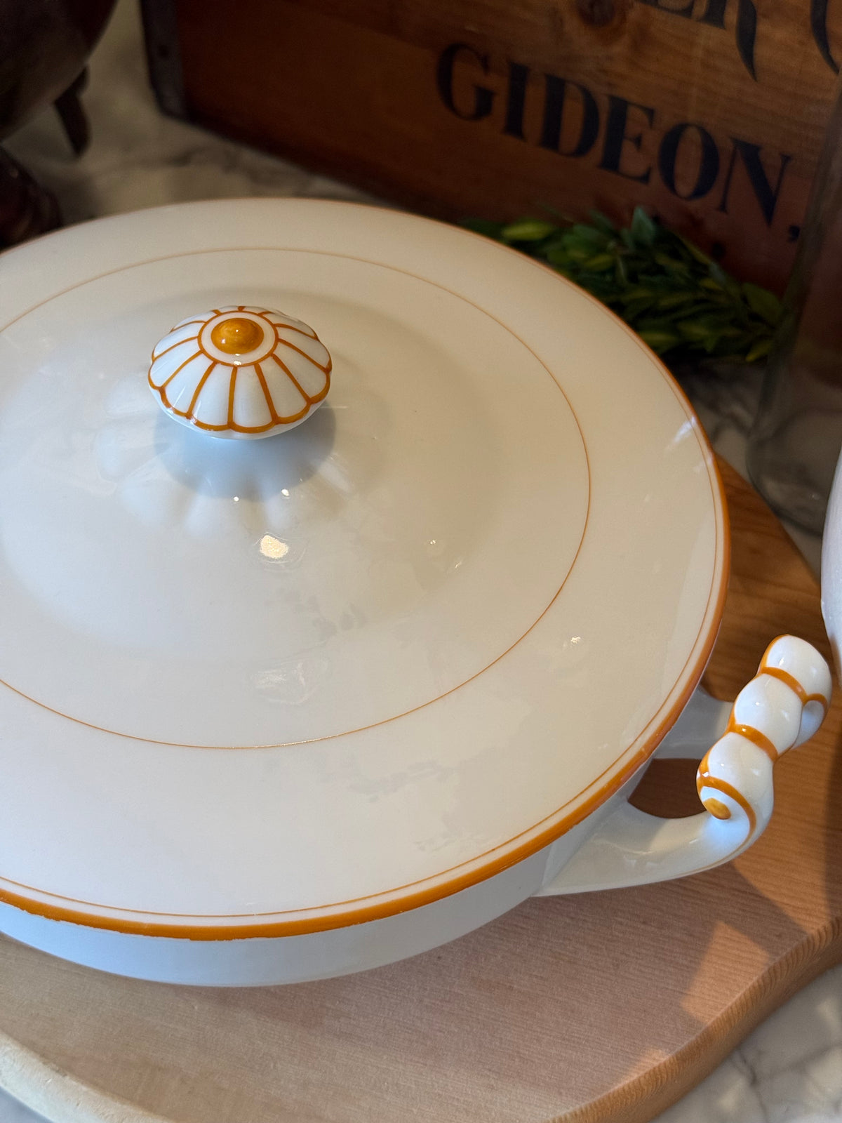 Vintage WWII USQMC Ironstone Soup Tureen
