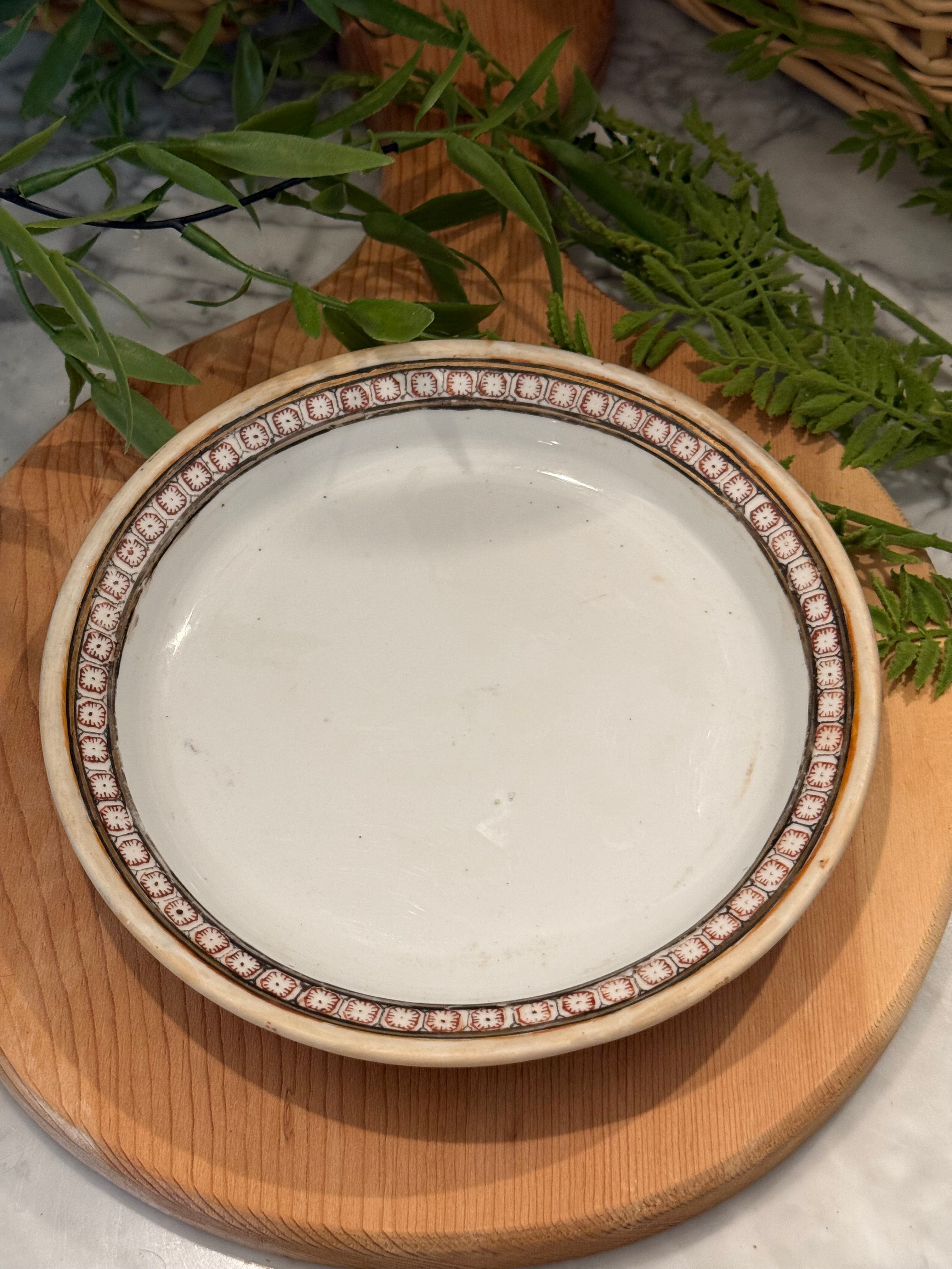 Vintage Chinoiserie Companion Planter Underdish - Rose Canton Style