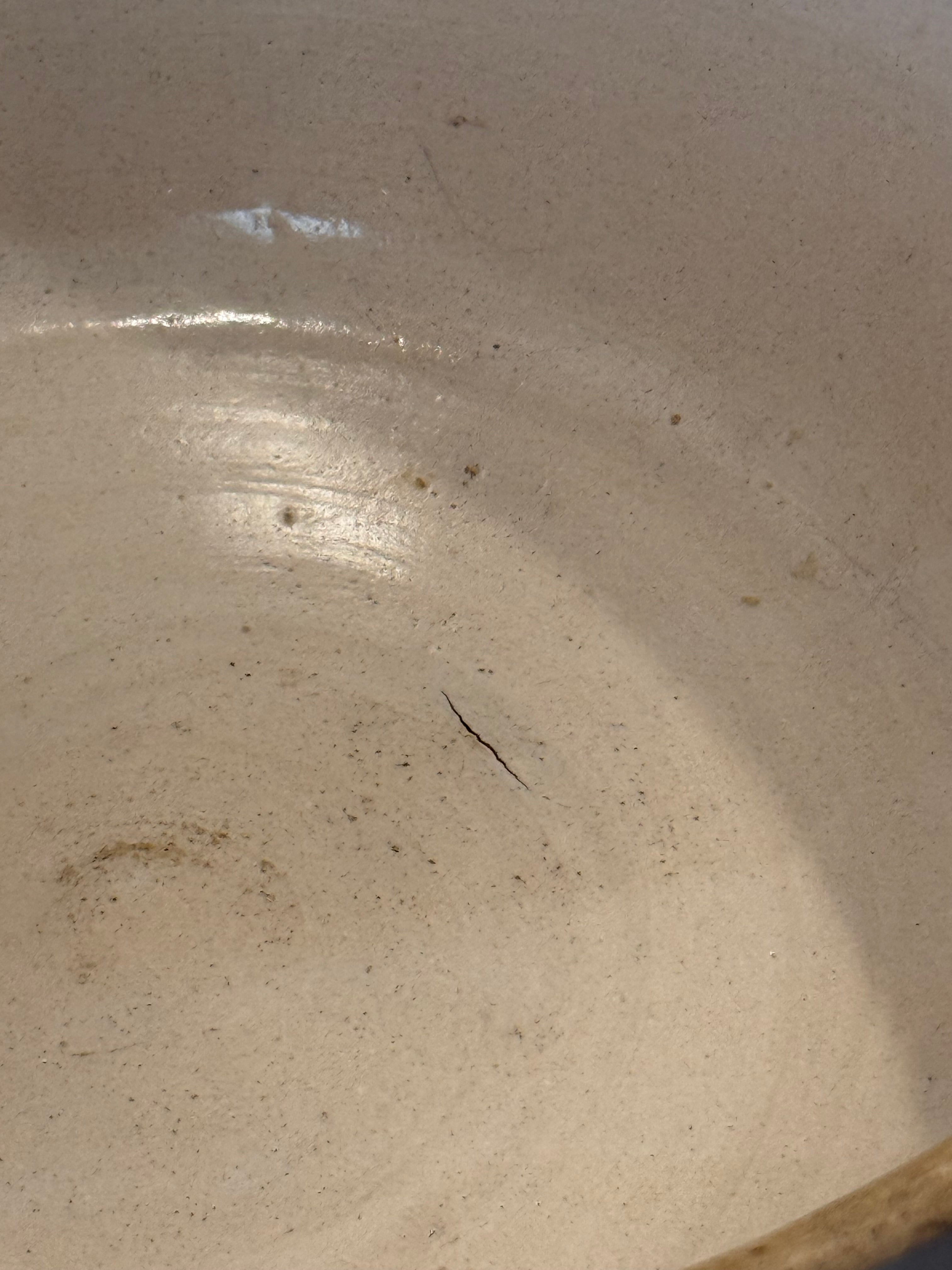 Antique Cream Dough Shoulder Bowl - 11.75"