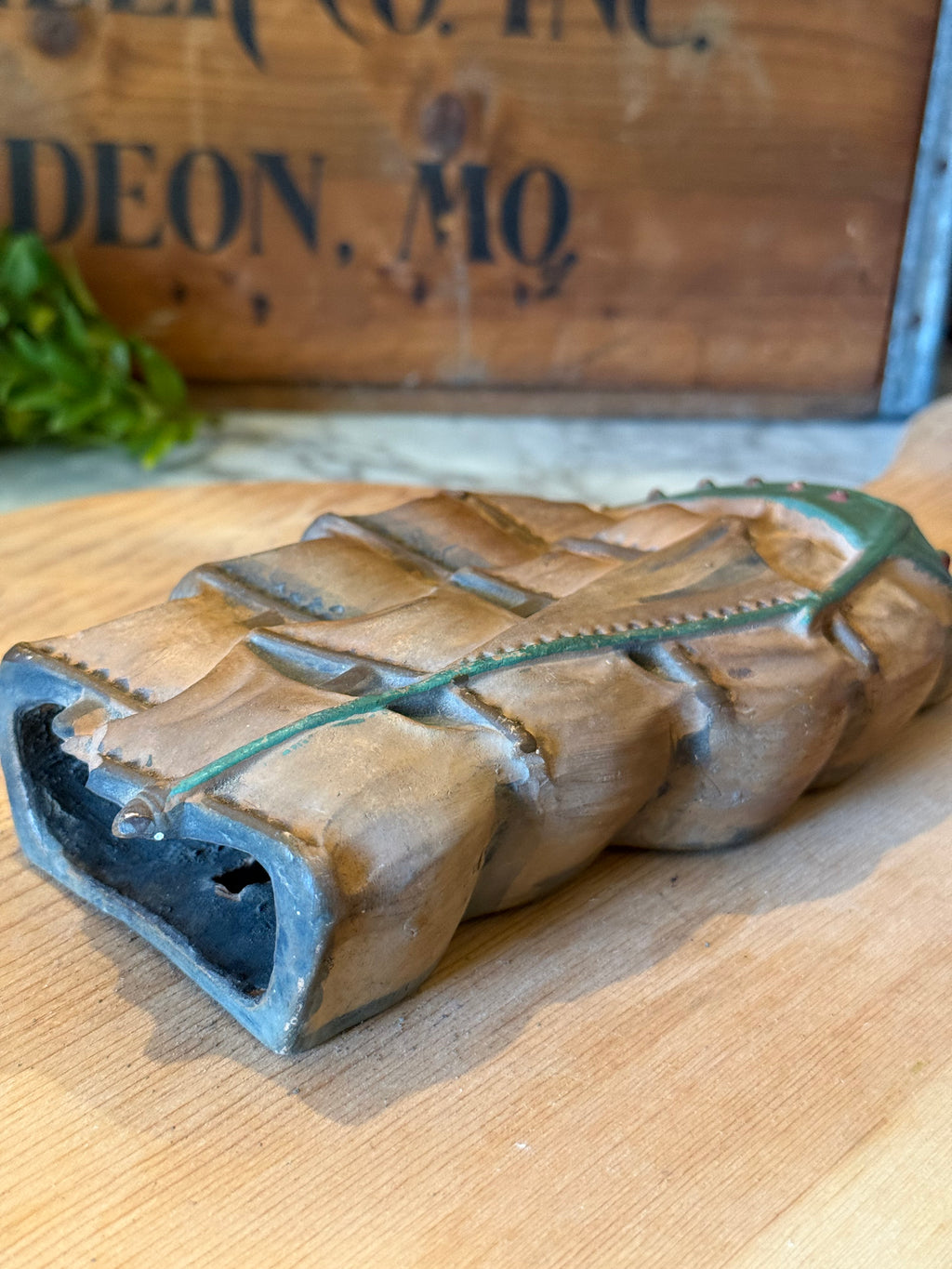 Vintage Ceramic Clipper Ship Wall Pocket