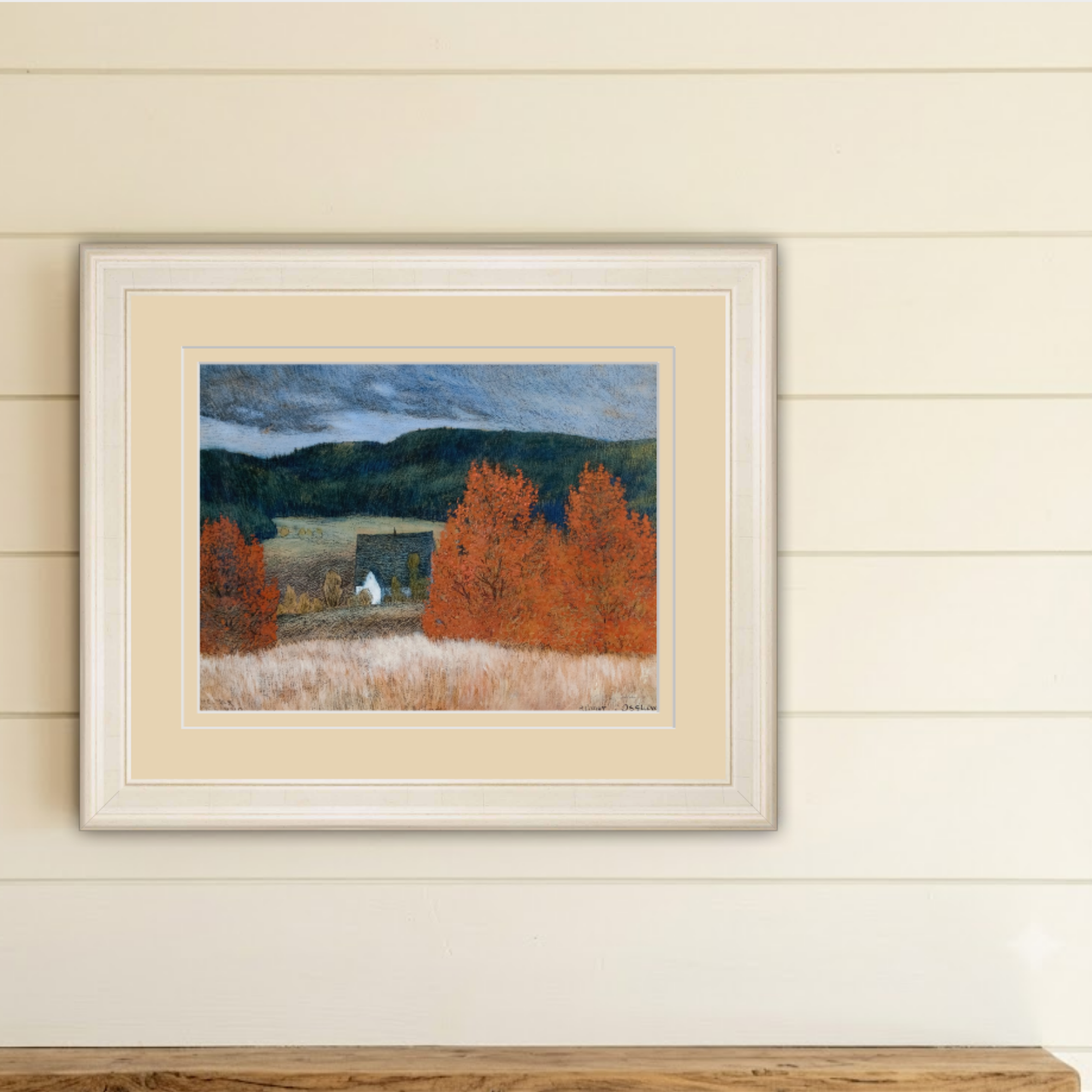 Autumn No 01 - Helmer Osslund Landscape 19.5" x 16" Framed Fine Art