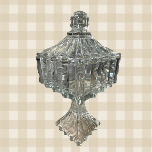 EAPG US Glass Co. Broken Column Cake Dish