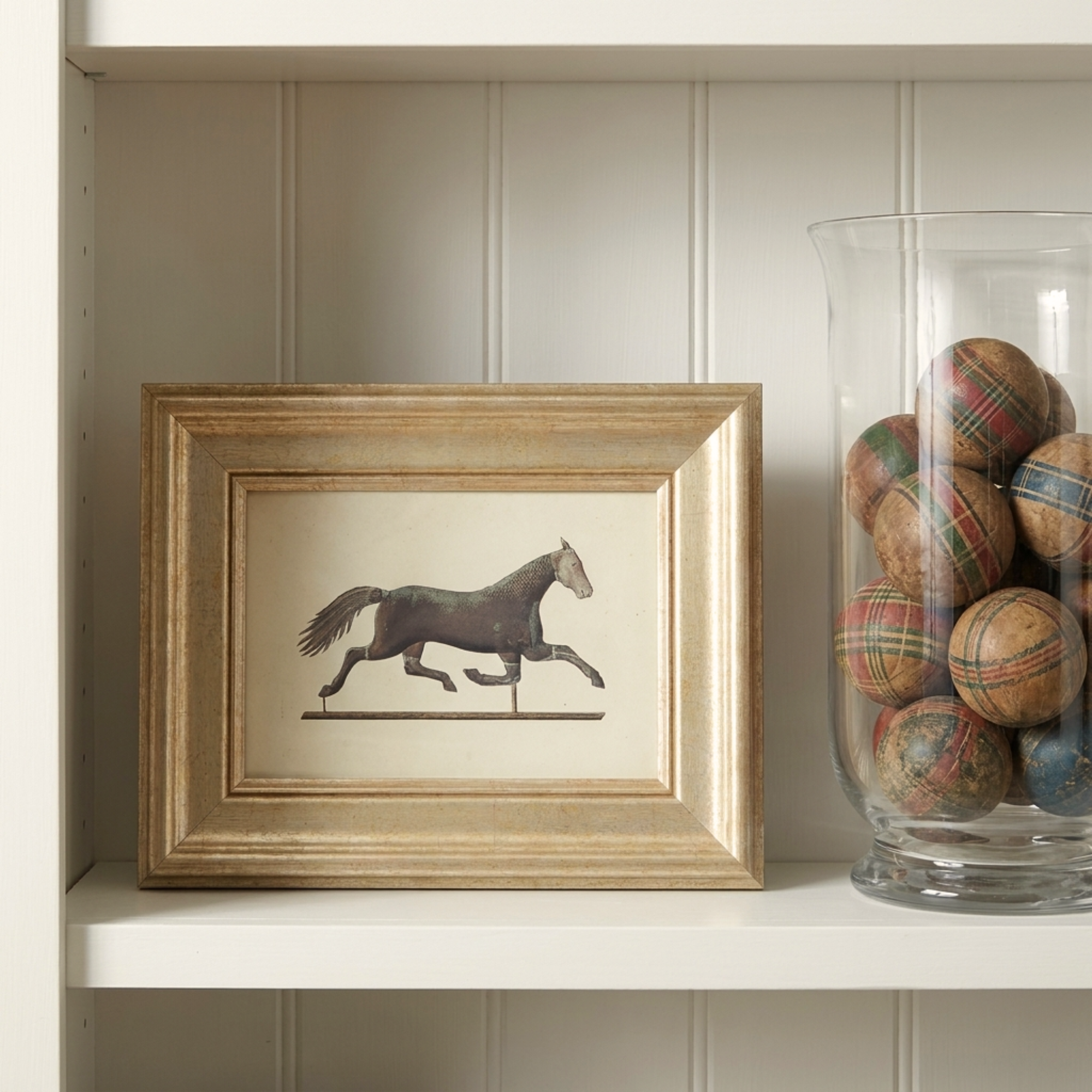 The Found Object No. 03 - Archival 5x7" Weather Vane Horse Framed