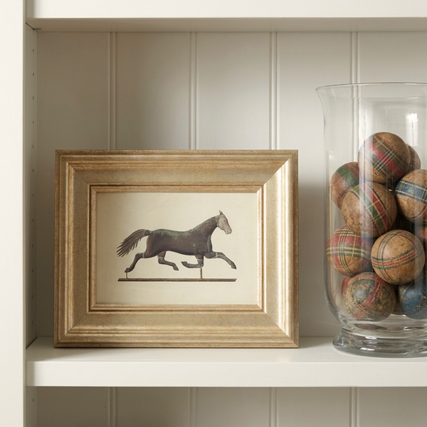 The Found Object No. 03 - Archival 5x7" Weather Vane Horse Framed