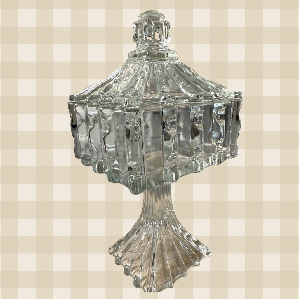 EAPG US Glass Co. Broken Column Cake Dish