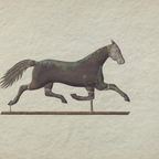The Found Object No. 03 - Archival 5x7" Weather Vane Horse Framed