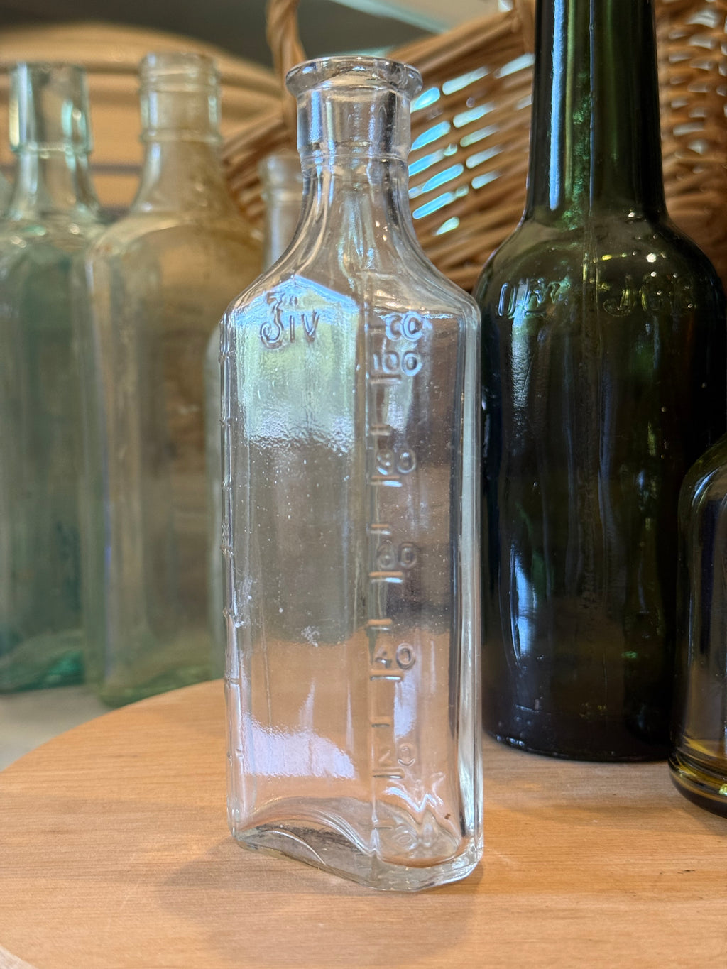 Vintage Clear Lyric Prescription Bottle